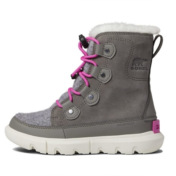 New Sorel Youth Explorer Waterproof Boots Size 6 - Picture 1 of 8